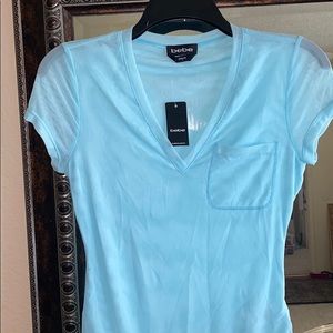 BeBe medium mesh bodysuit with lace trim NWT